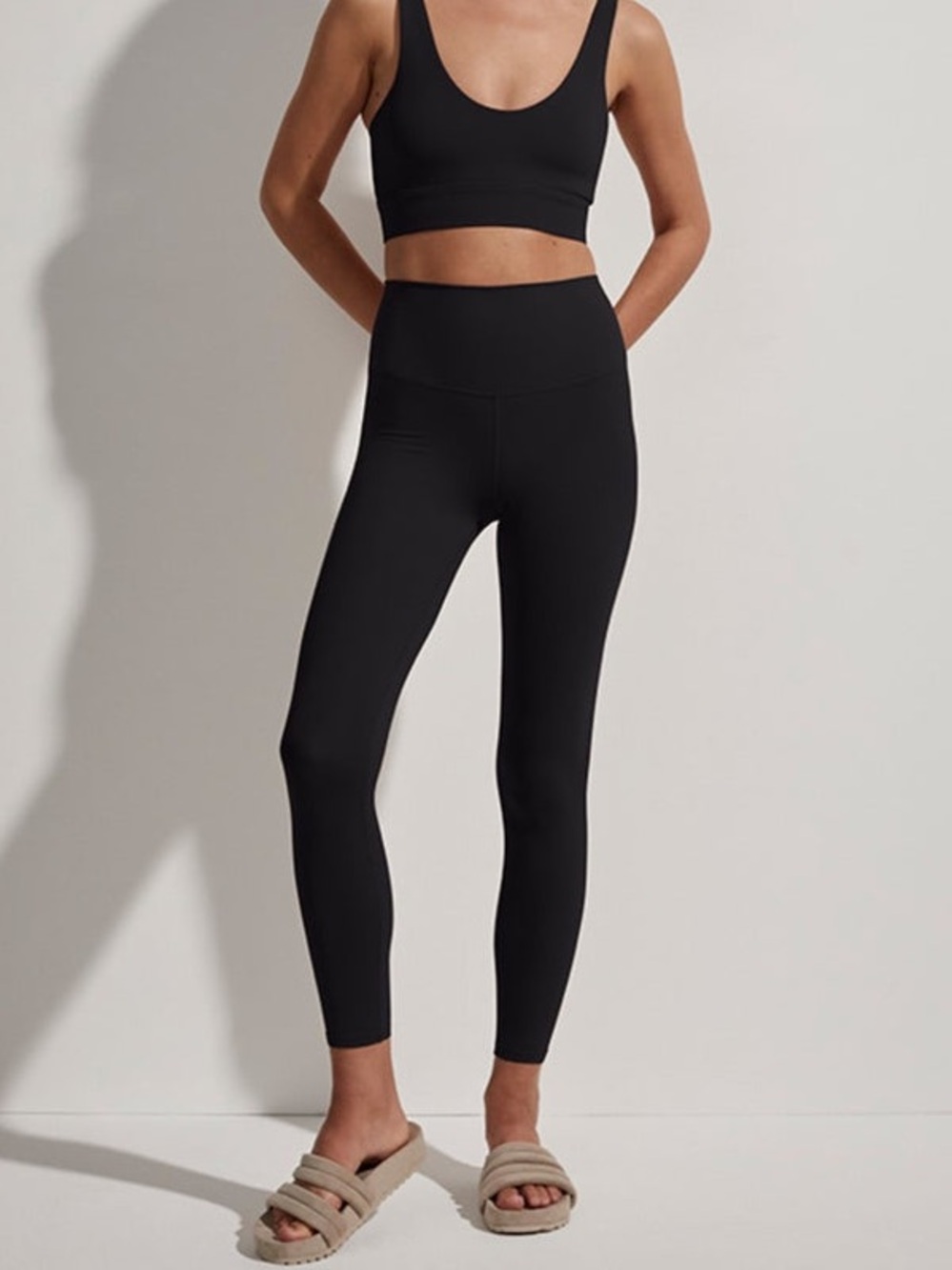 Varley Always High Rise 7/8 Leggings Black Size M Athletic Yoga NWOT